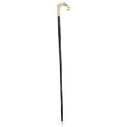 Hand-engraved metal Walking stick - 24K goldplated