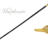 Handmade duck Walking stick - 24K gold-plated
