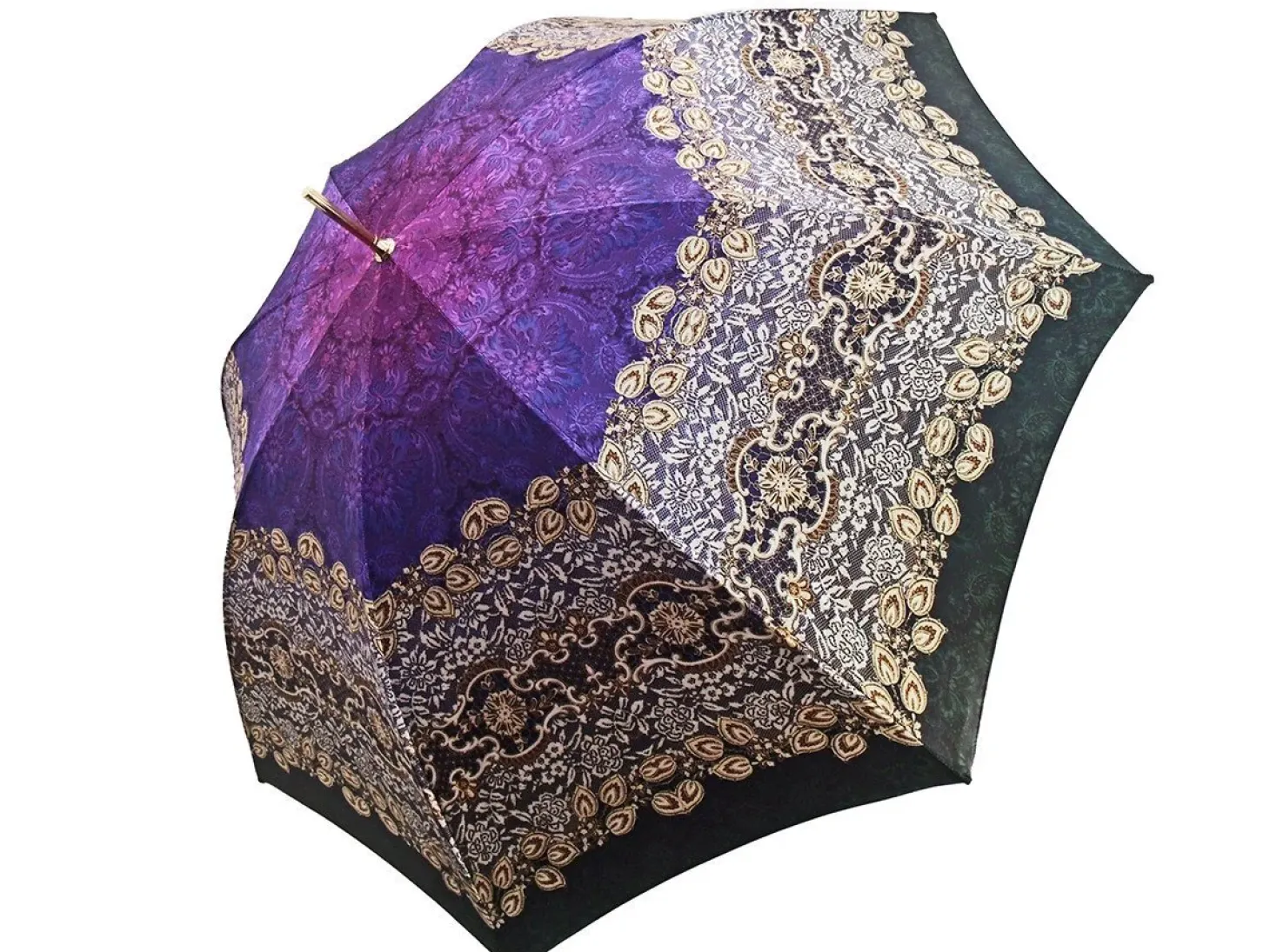 Handmade Luxury Women's Double Cloth Umbrellas Awesome Italian Fashion Crystals Umbrellas