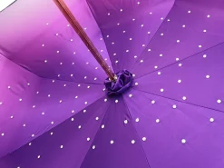 Handmade Luxury Women's Double Cloth Umbrellas Awesome Italian Fashion Crystals Umbrellas