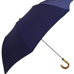 Handmade Men's Compact Umbrella in a Blue Color