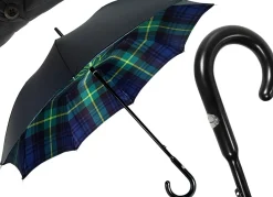 Handmade Men's Umbrella - Tartan Design