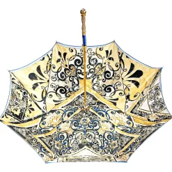 Handmade umbrella with exclusive Majolica design