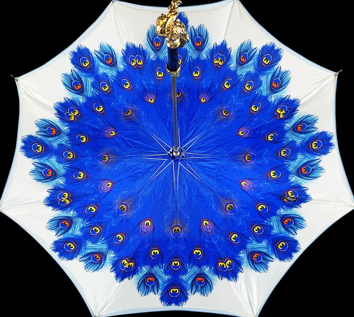 il Marchesato Blue Peacock Umbrella