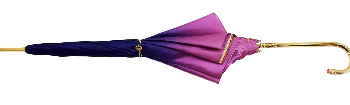 il Marchesato Brightly Colored Handcrafted Double Canopy Umbrella