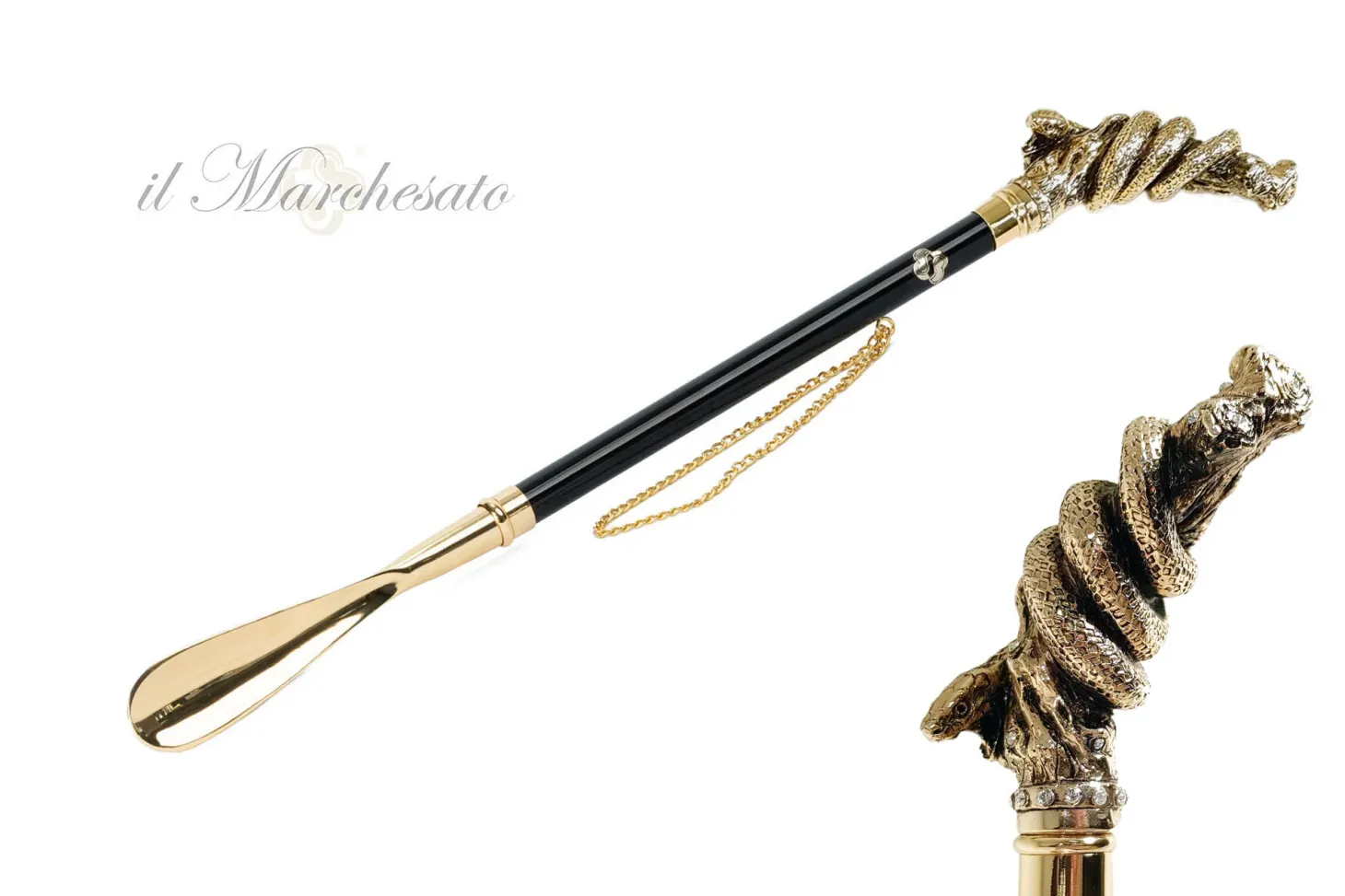 il Marchesato Gold plated shoehorn