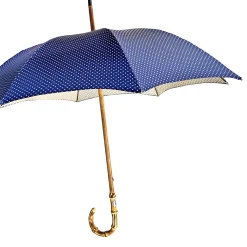 il Marchesato Handmade Whanghee Bamboo-Gentlemen's Umbrella with dots