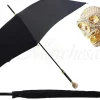il Marchesato Lux Gold Swarovski Skull Umbrella