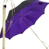 Il Marchesato luxury black-purple double cloth umbrellas Luxury Crystals Umbrellas