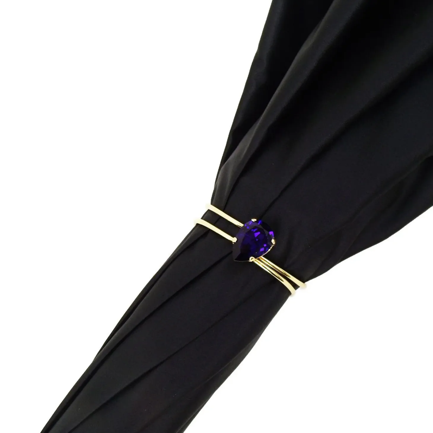 Il Marchesato luxury black-purple double cloth umbrellas Luxury Crystals Umbrellas