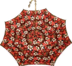 il Marchesato Red Flowered Umbrella
