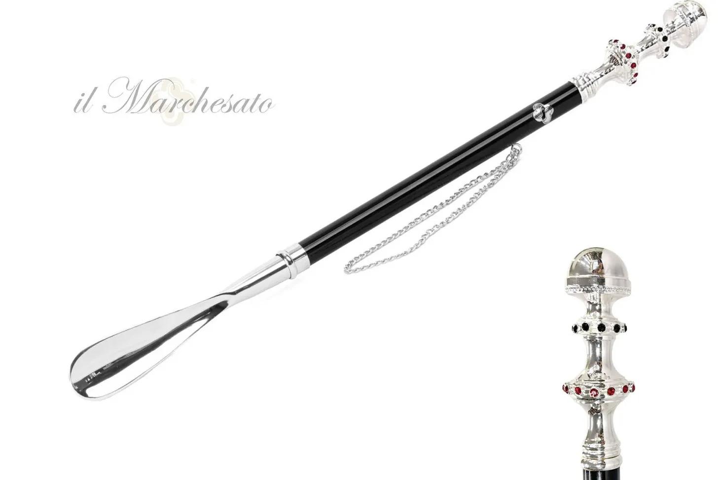 il Marchesato Silver plated shoehorn
