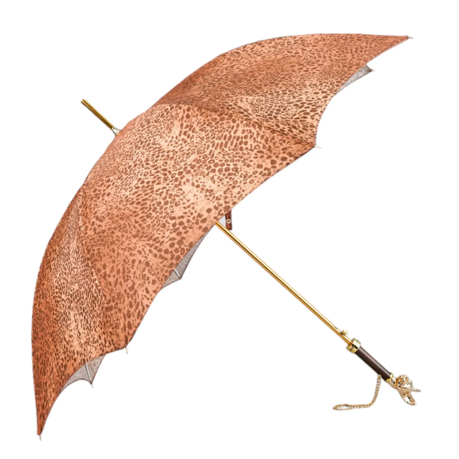 il Marchesato Umbrella with 24K Gold plated Cat Handle