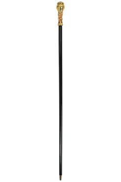 Italian Artisan Excellence: Luxury Walking Cane with 24K Gold Plating