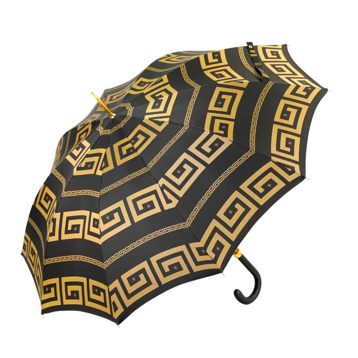 Italian Greek Design with Leather handle Umbrella