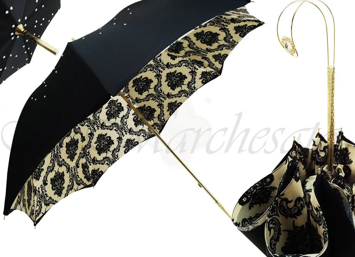 Jewel Umbrella Made with Swarovski Elements Crystals Umbrellas Great Gift Idea
