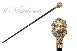 24K Lion Walking stick