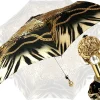 Leoparded Folding Umbrella With Chains