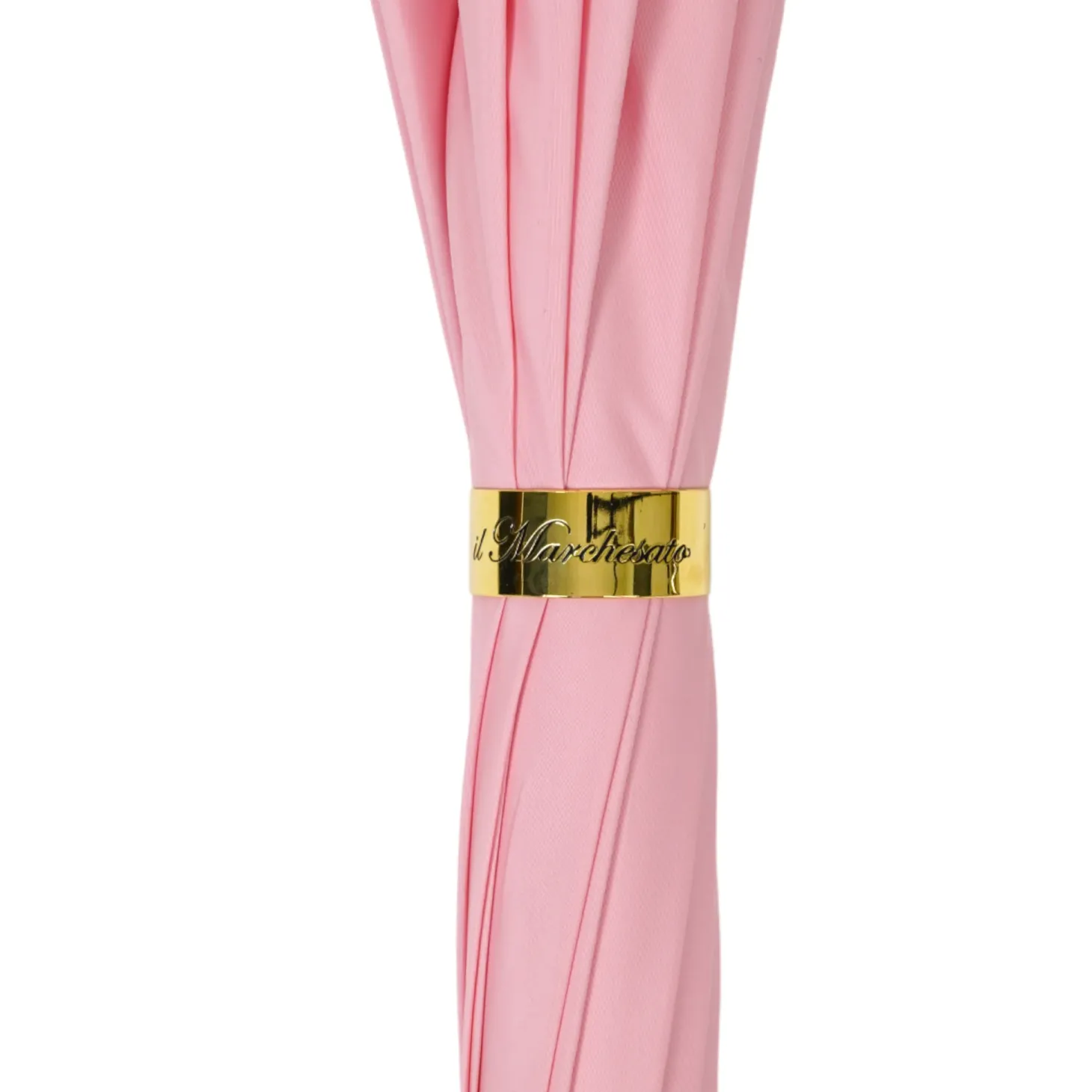 LIMITED COLLECTION - Pink Umbrella with Gold-Plated Handle and Quartz