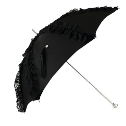 Limited collection - umbrella with Black lace - exclusive "ilMarchesat