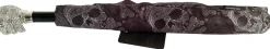 Lux Silver Swarovski Skull Folding Umbrella