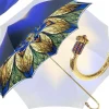 Luxurious Blue Umbrella, Double Cloth - Abstract Design