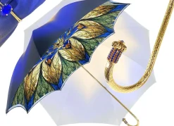 Luxurious Blue Umbrella, Double Cloth - Abstract Design