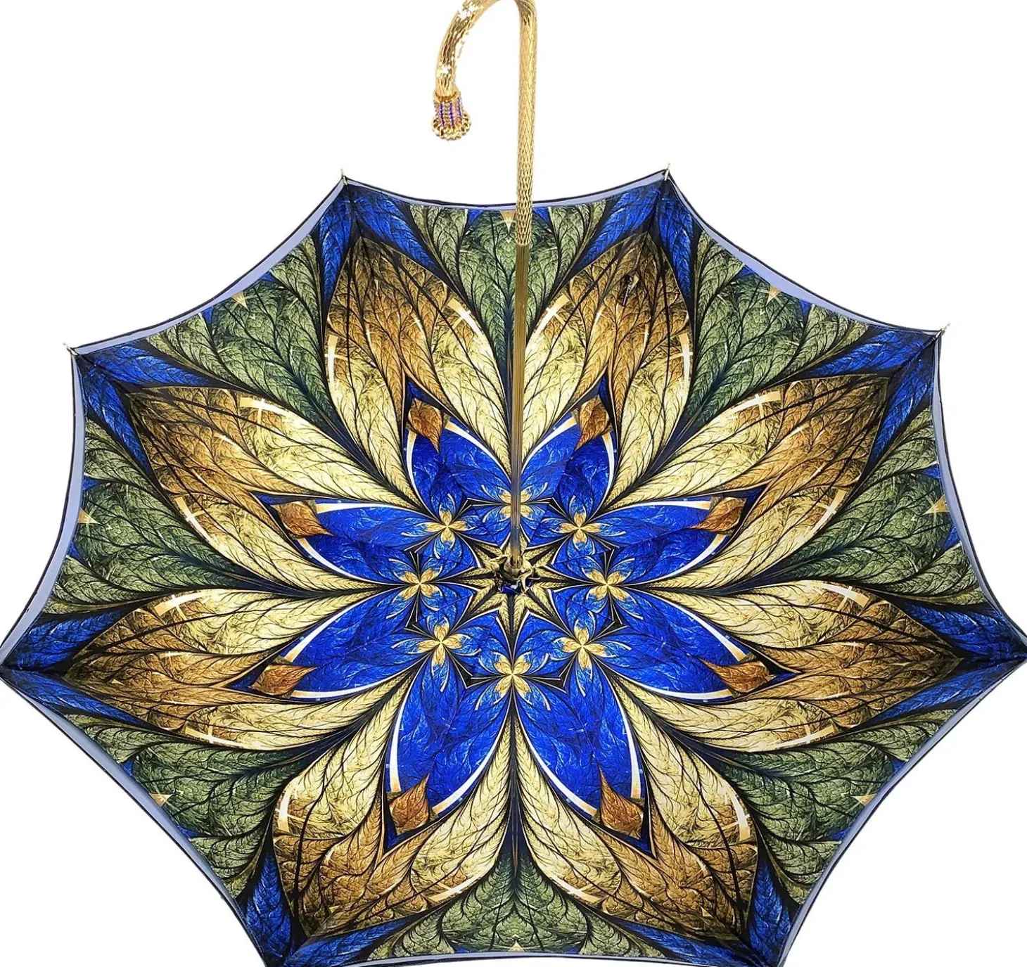 Luxurious Blue Umbrella, Double Cloth - Abstract Design