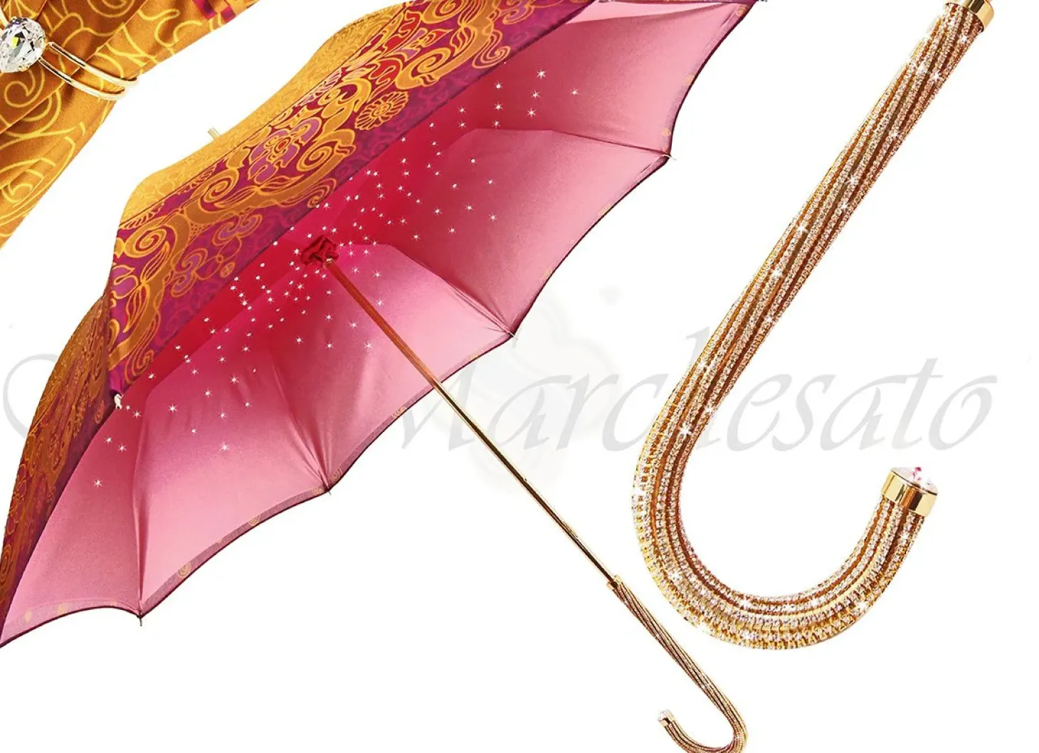 Luxurious Jewel Umbrella Handmade in Italy Awesome Umbrella Fashion Crystals