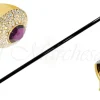 Luxurious Walkingsticks - Swarovski Crystal Encrusted Knob