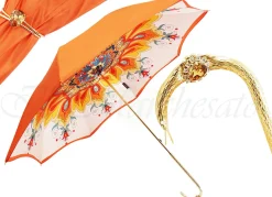 Luxury Handcrafted Double Canopy Ladies Umbrella il Marchesato Italian Designer