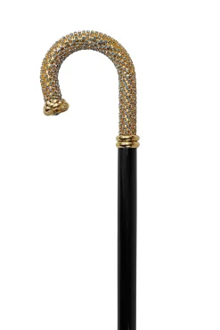Luxury Walking stick Encrusted with hundreds Acquamarine Crystals