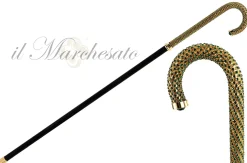 Luxury Walking stick Encrusted with hundreds Emerald Crystals