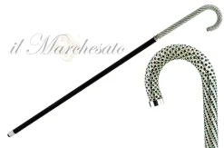 Luxury Walking stick Encrusted with hundreds Green Crystals
