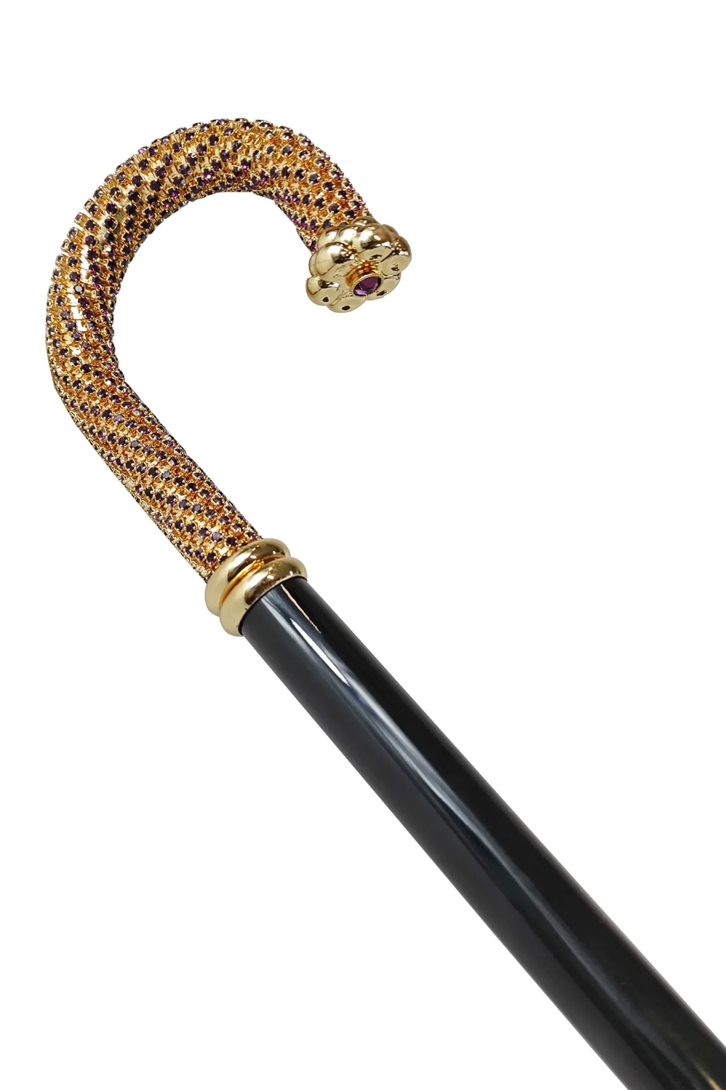 Luxury Walking stick Encrusted with hundreds Amethyst Crystals