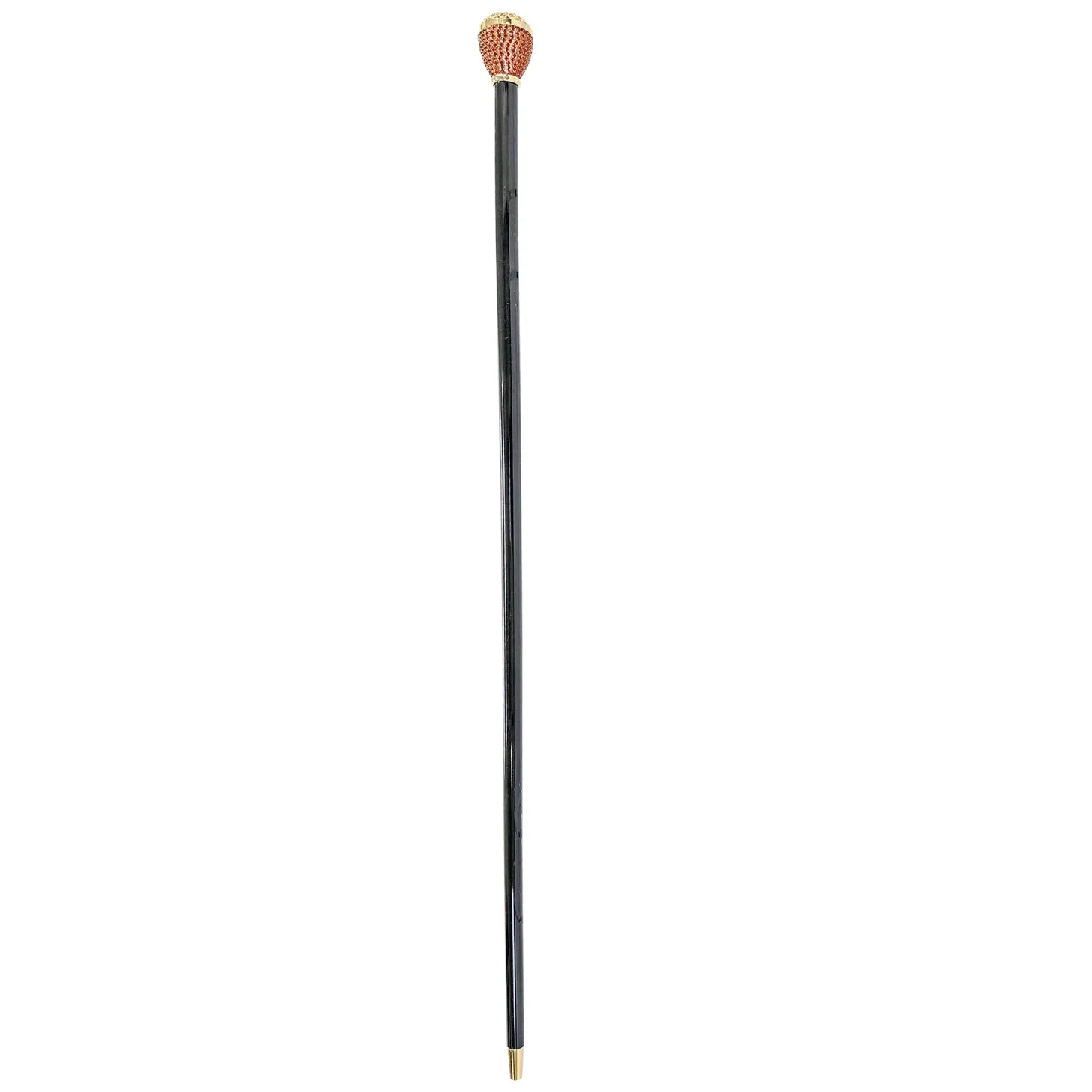 Luxury Walkingsticks - Red Crystals Encrusted Knob