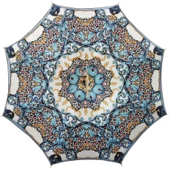 Majestic blue umbrella with turquoise crystals