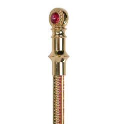 Majestic cane 24K goldplated with crystals - Limited collection