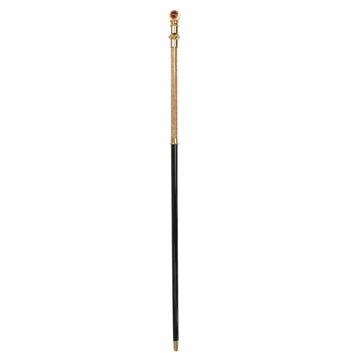 Majestic cane 24K goldplated with crystals - Limited collection