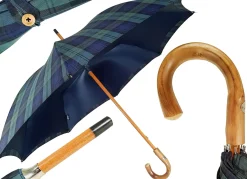 Marchesato Double Cloth Men's Umbrella - Cotton Fabric