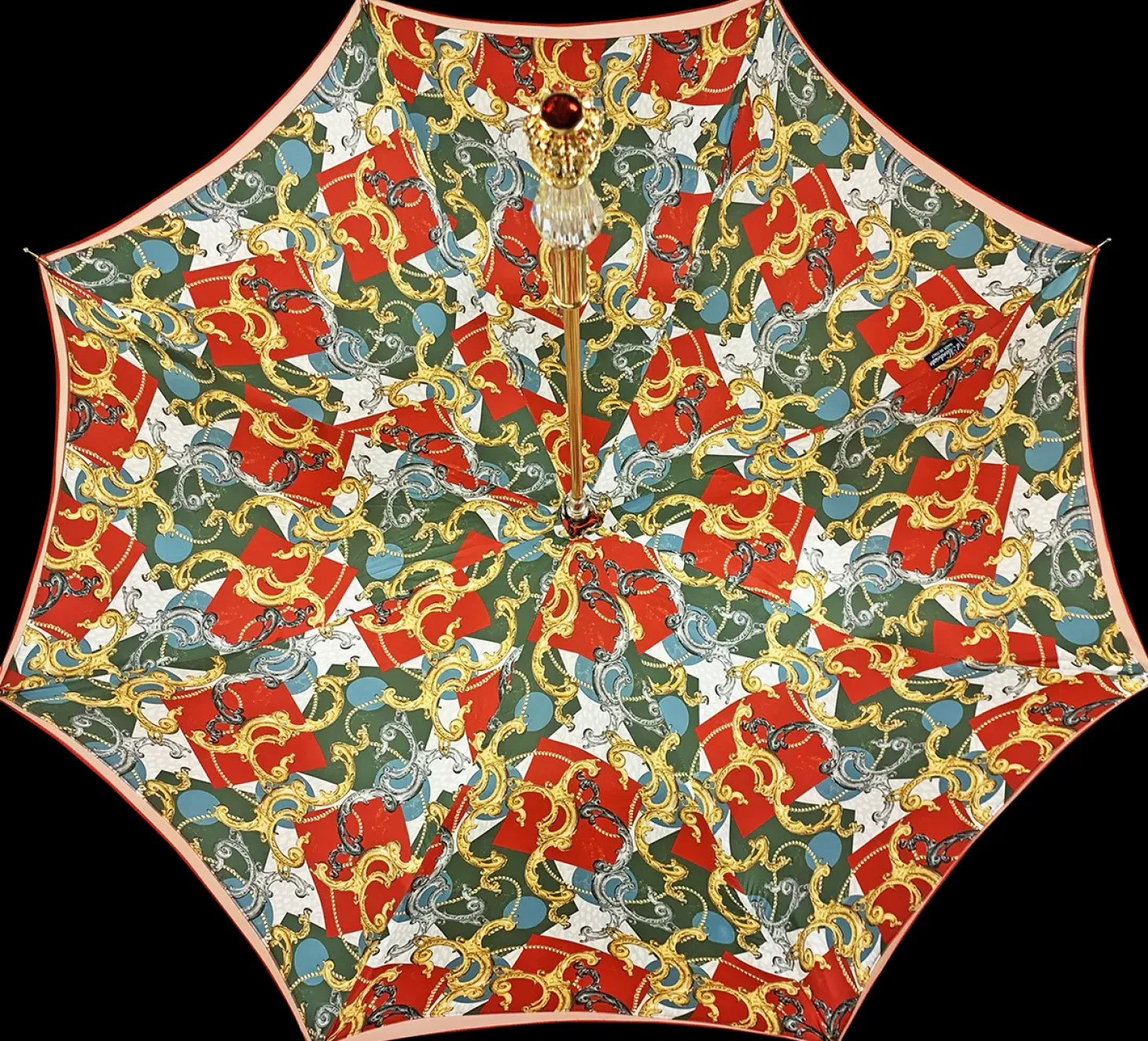Marvellous Red umbrella with jewel handle