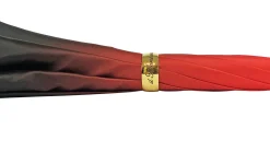 Marvelous Green and Red Umbrella with Goldplated flower