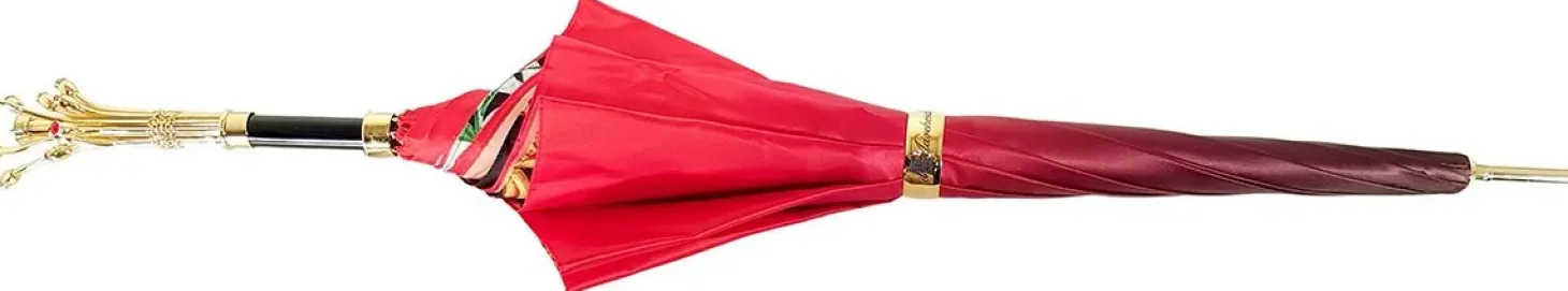 Marvelous Umbrella With Double Cloth Exclusive Design by il Marchesato