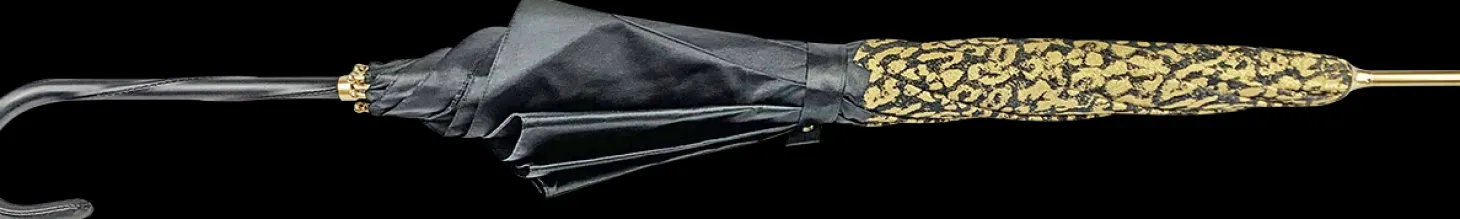 New Gold Lurex Fabric Women's Umbrella