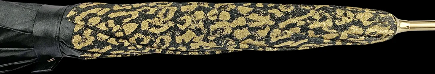 New Gold Lurex Fabric Women's Umbrella