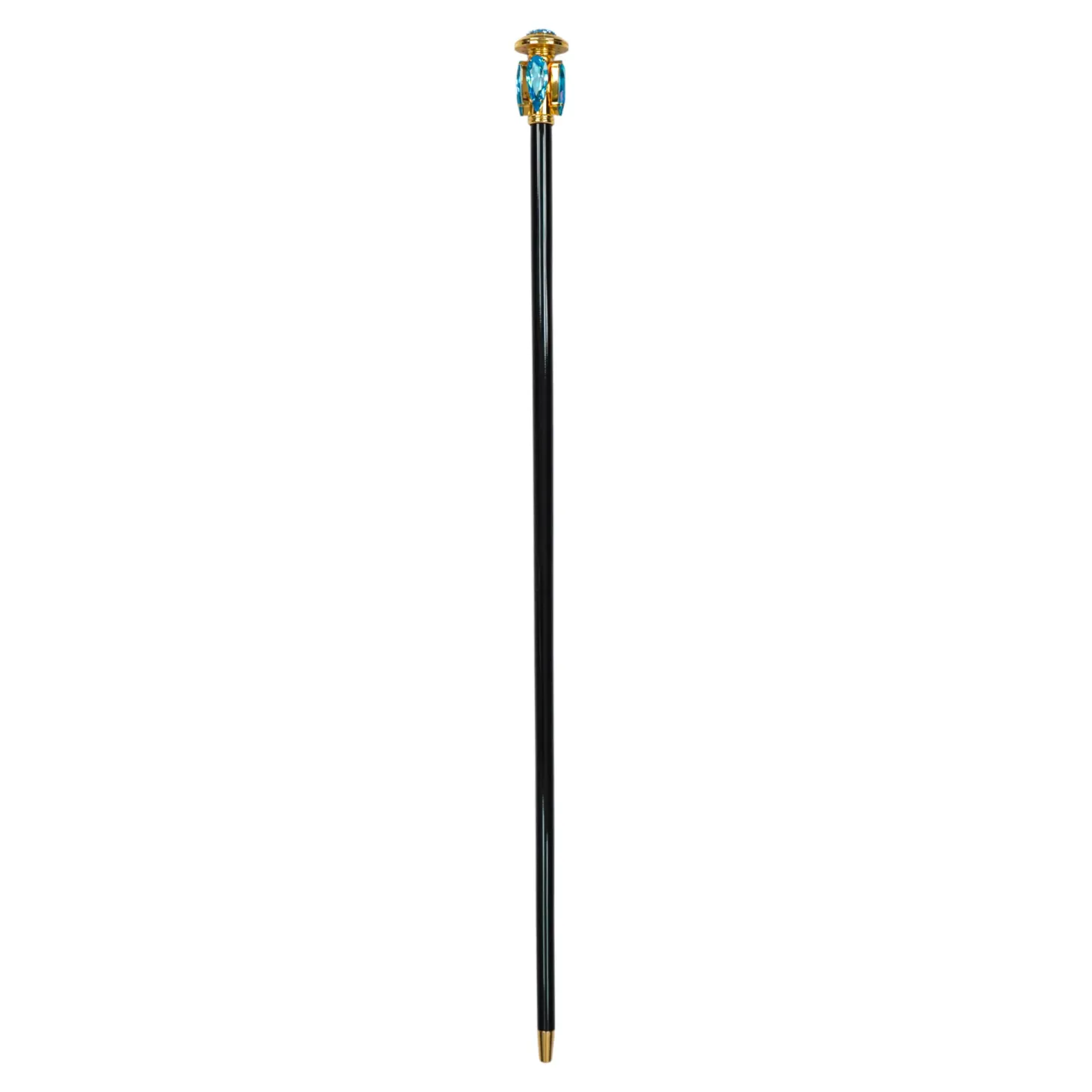 Oceanic Elegance: Exclusive Walking stick with Aquamarine Teardrop Cry