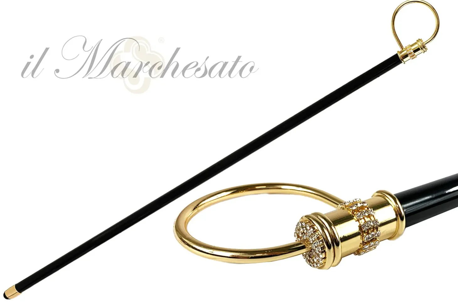 Original collectible Walking stick with crystals