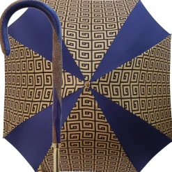 Original Handcrafted Umbrella With Golden Greek Design