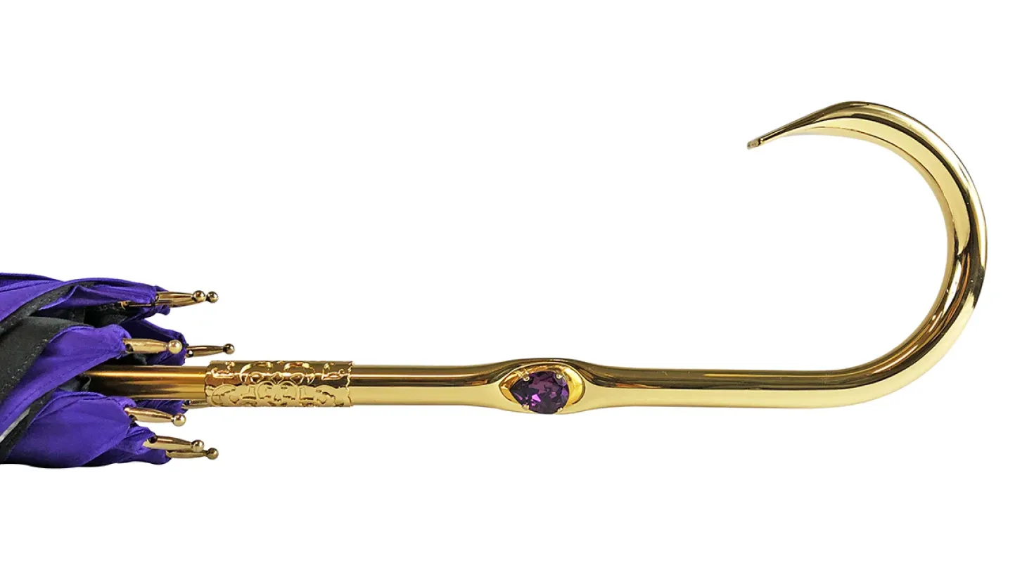 Original purple umbrella with multicolor Butterfly