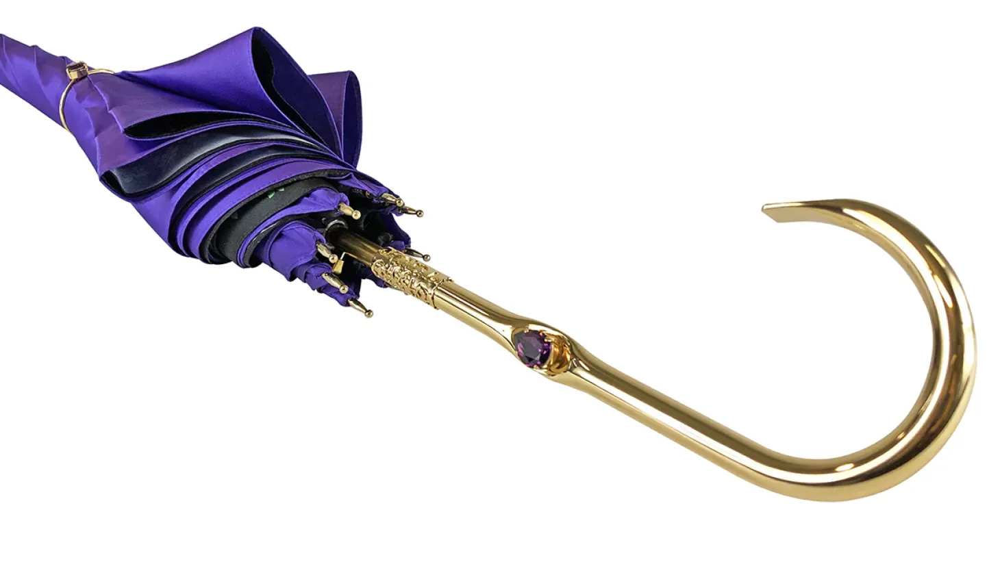 Original purple umbrella with multicolor Butterfly